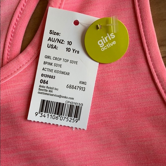 Anko girl’s active wear crop top - Picture 7 of 8
